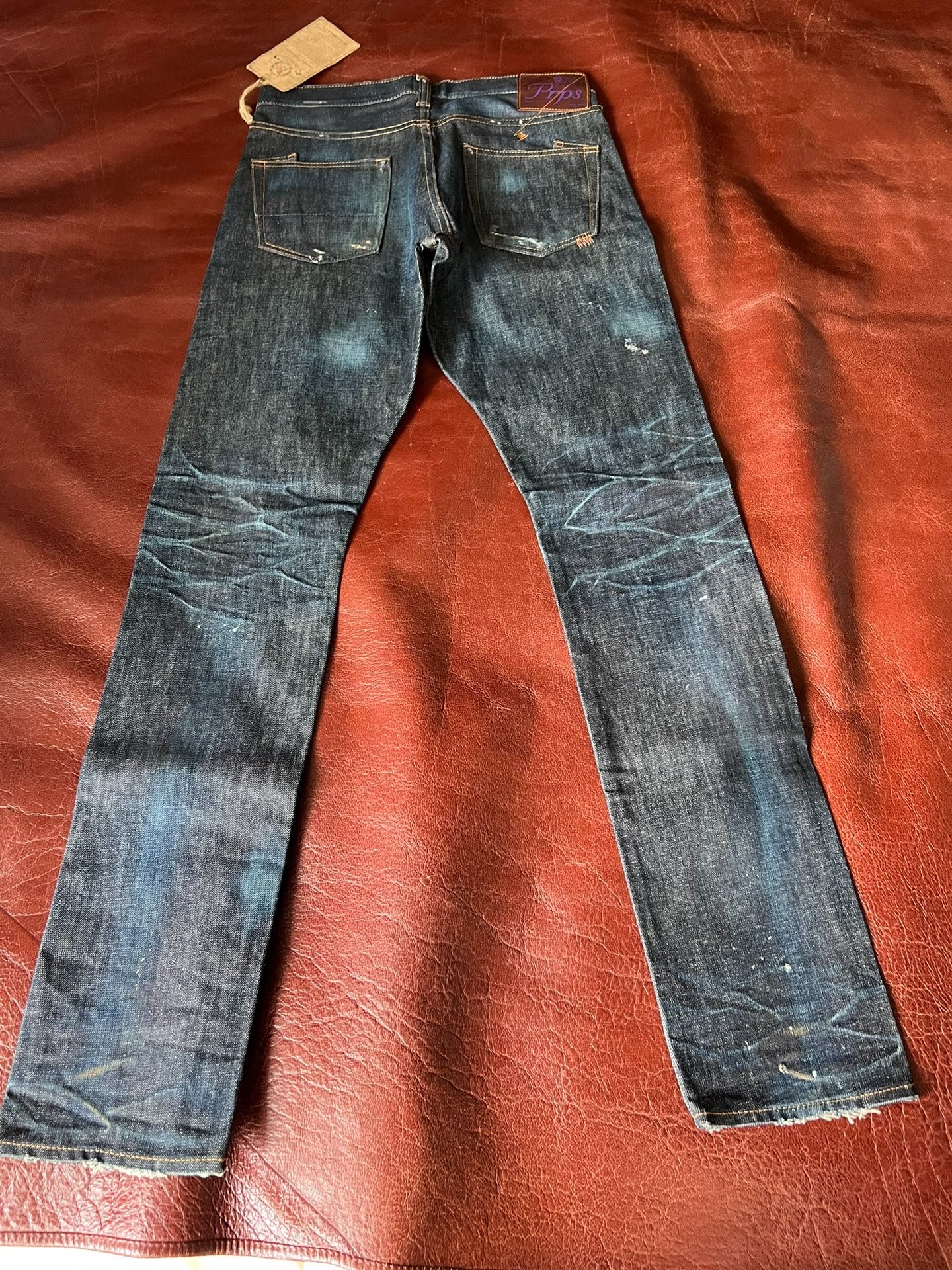 Prps W32 Slim Indigo Acid Wash Jeans