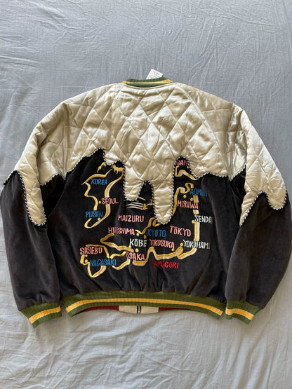 KAPITAL Velvet Patchwork Embroidered Jacket