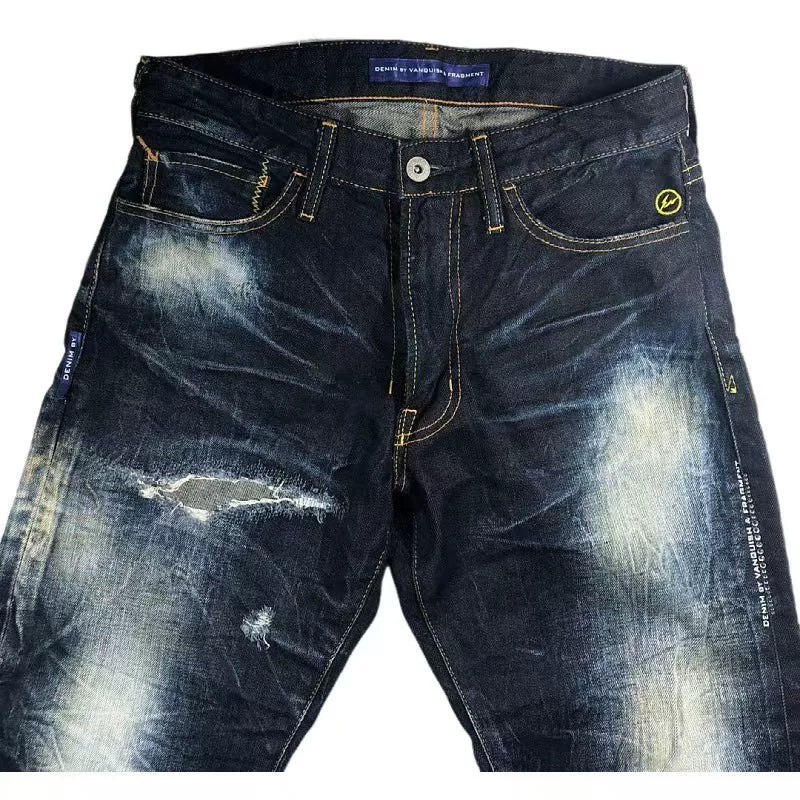 denim by vanquish & fragment tapered jeans