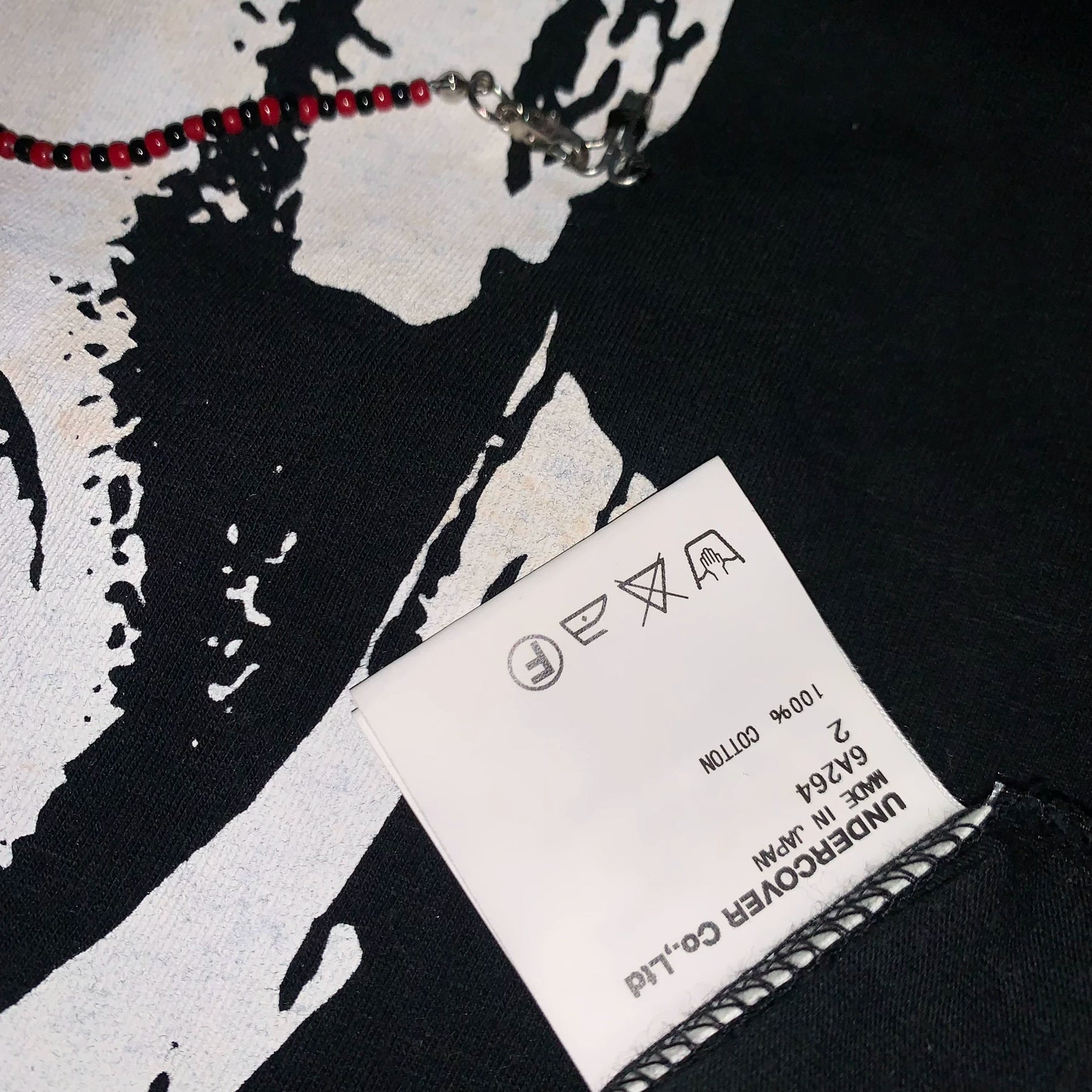 Undercover Beaded Portrait Print Short-Sleeve Tee