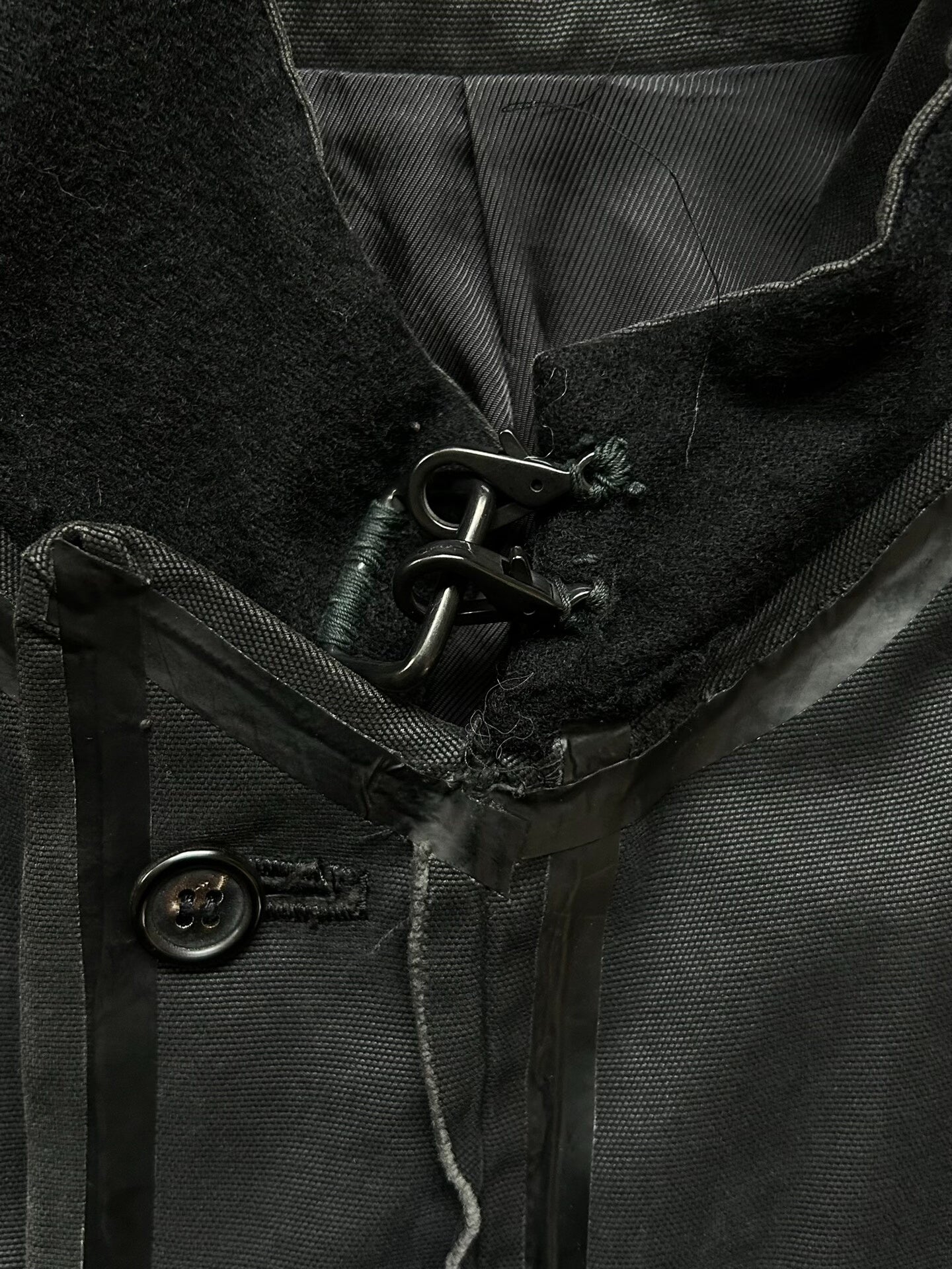 black double-breasted blazer jacket