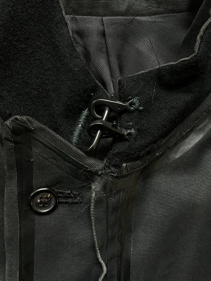 black double-breasted blazer jacket