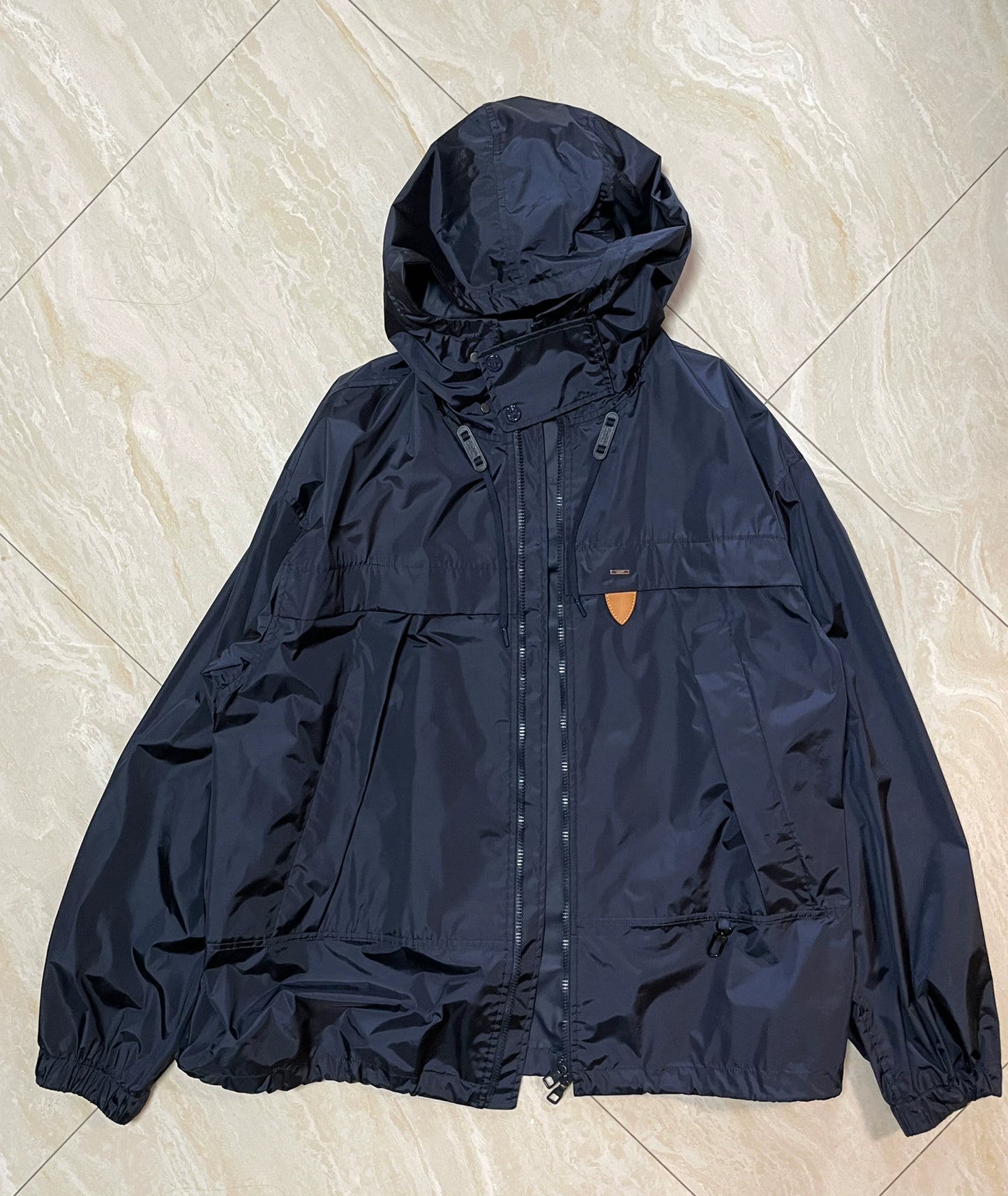 louis vuitton waterproof outdoor jacket in navy