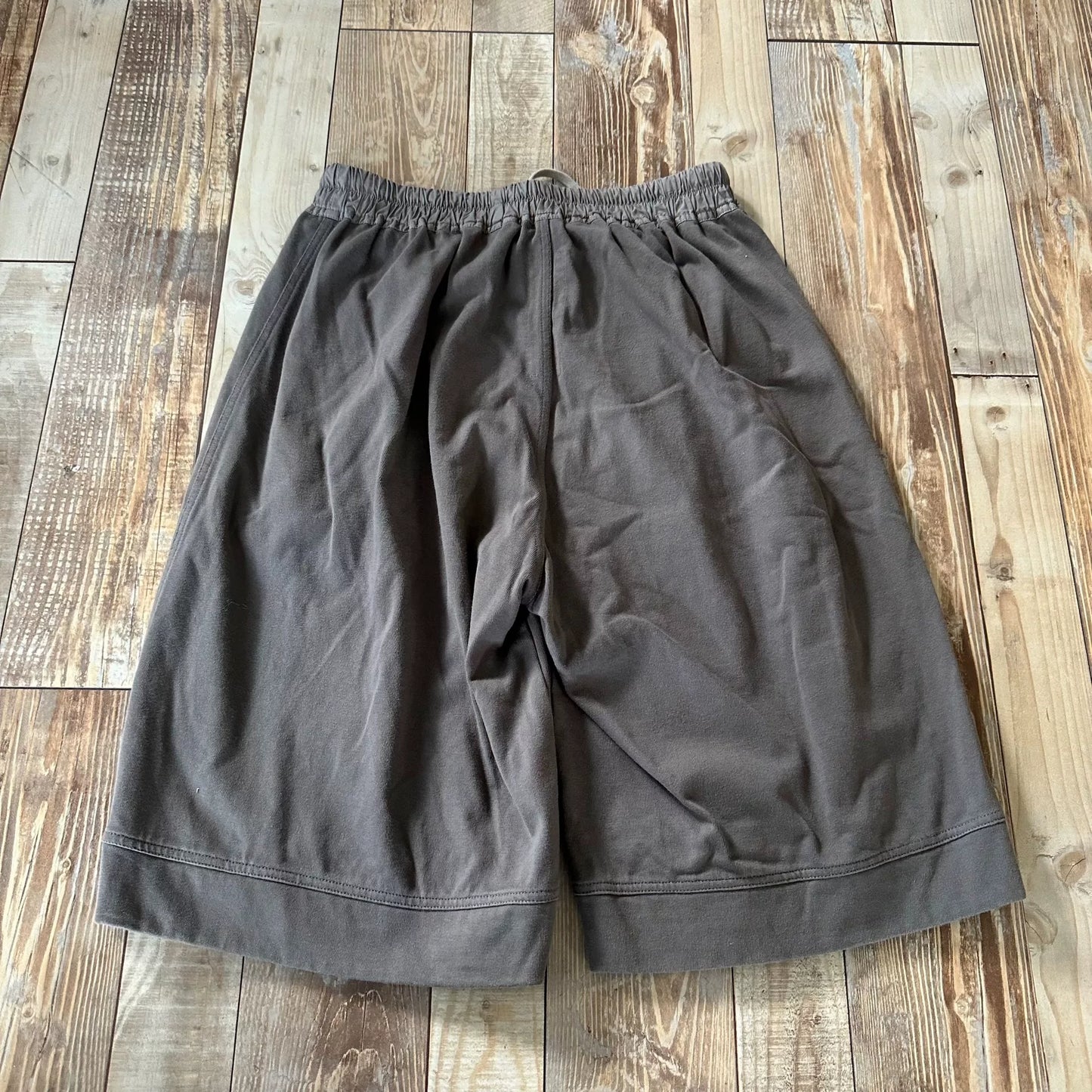 Rick Owens Gray Drop-Crotch Shorts