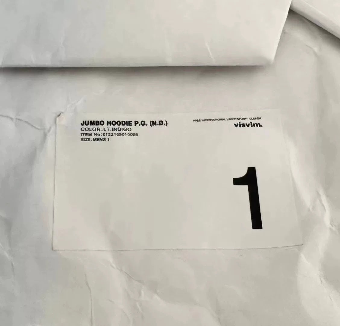 visvim jumbo hoodie in natural dye