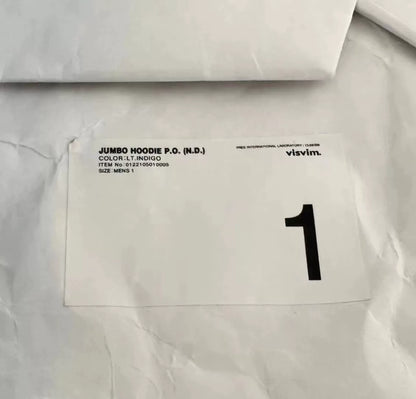 visvim jumbo hoodie in natural dye