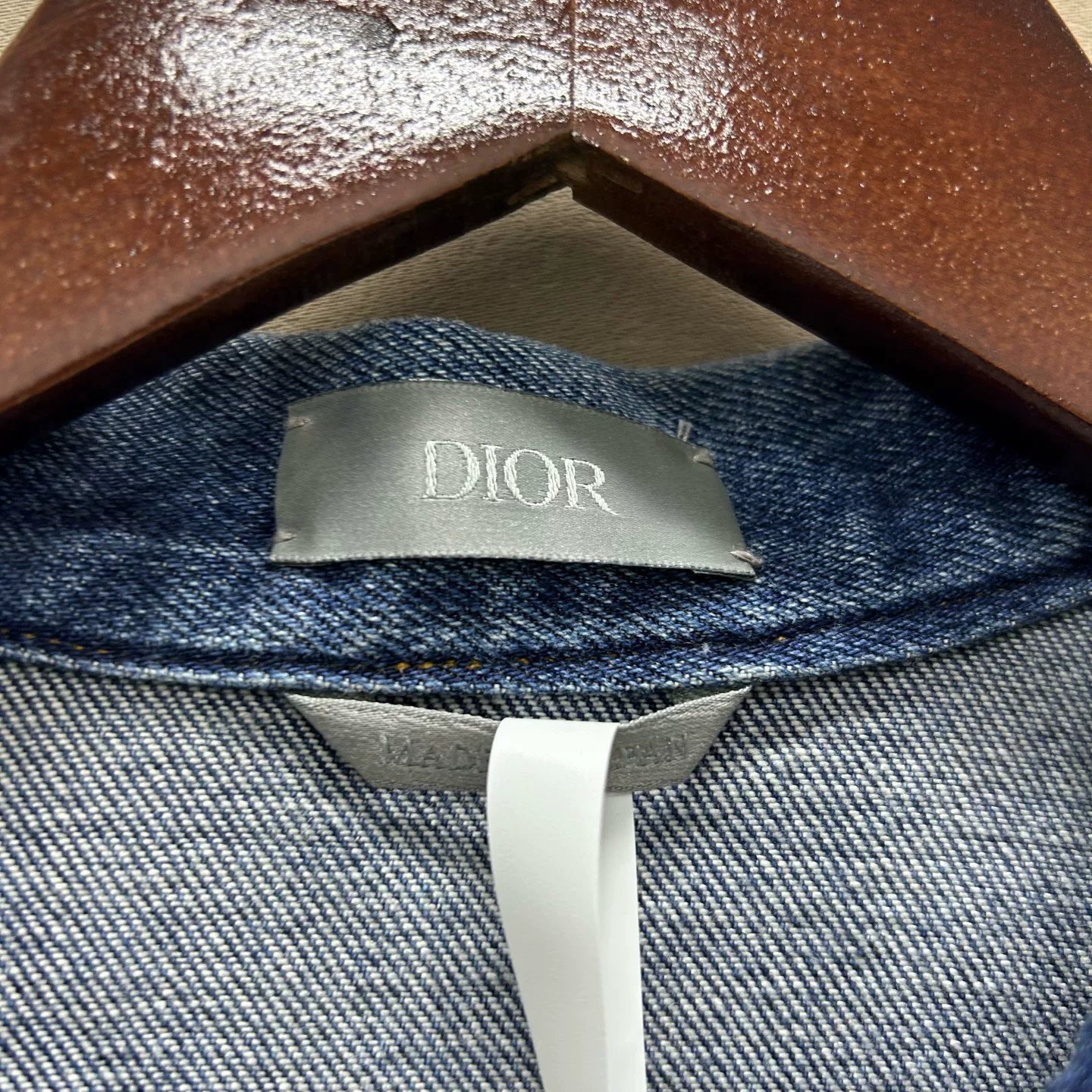 dior x stussy embroidered denim jacket