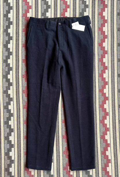 blue japan indigo cotton blend casual pants