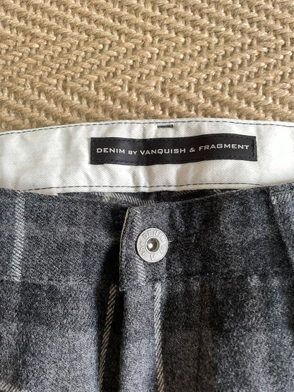 Denim by Vanquish & Fragment Wool Lightning Check Pants