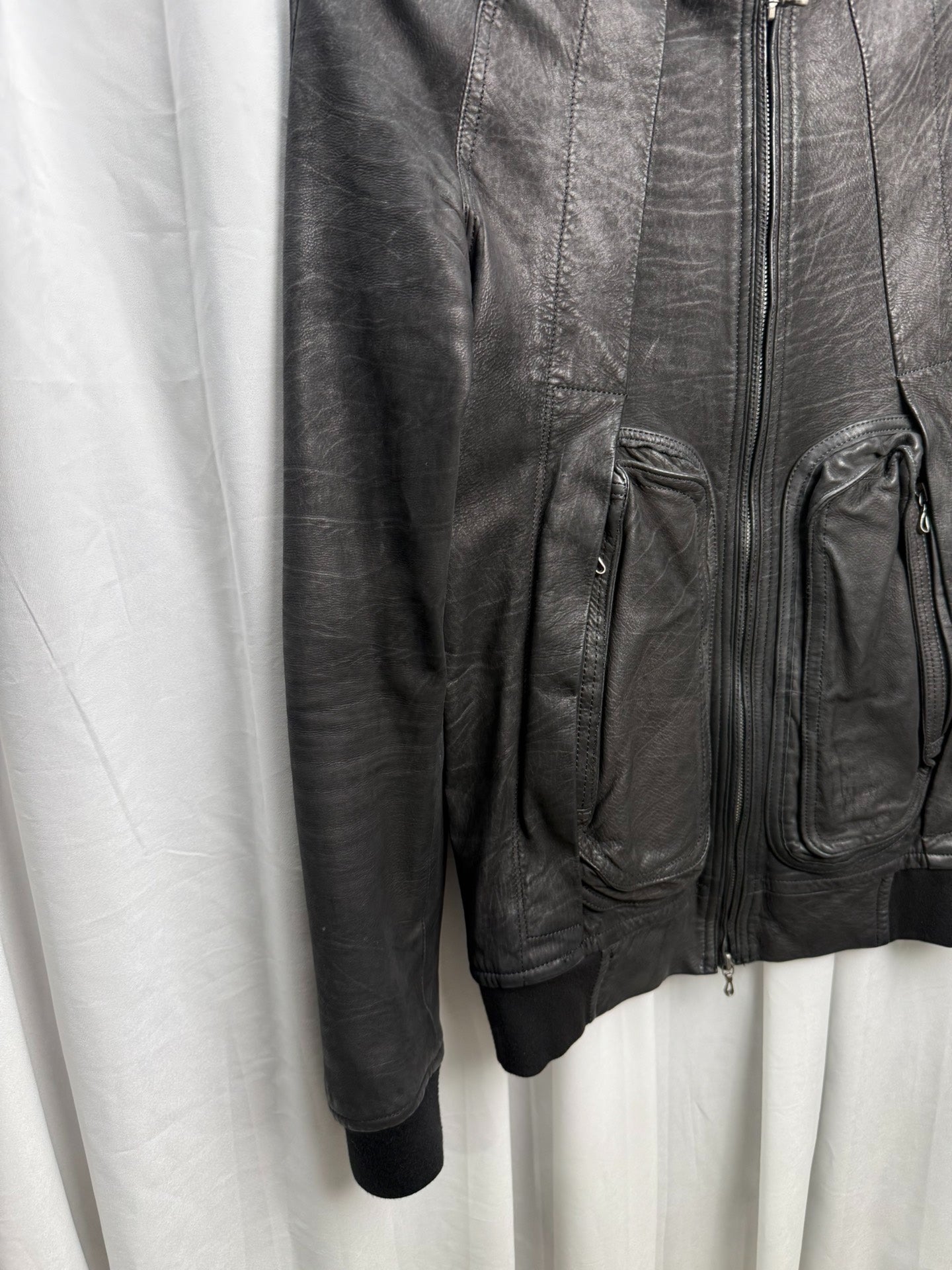 Julius 7 3D Pocket Leather Jacket