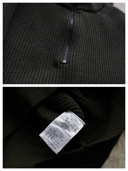 nanamica sujf040 half-zip sweater