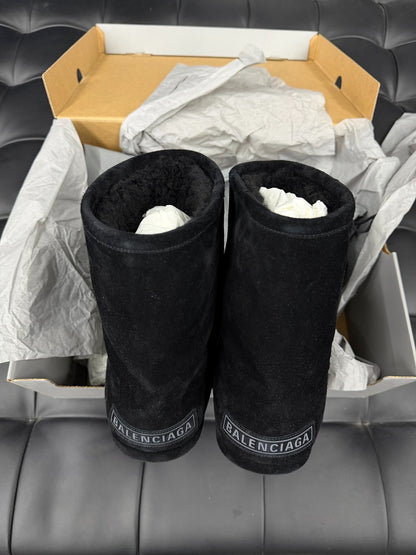 Balenciaga Black Snow Boots Size 42