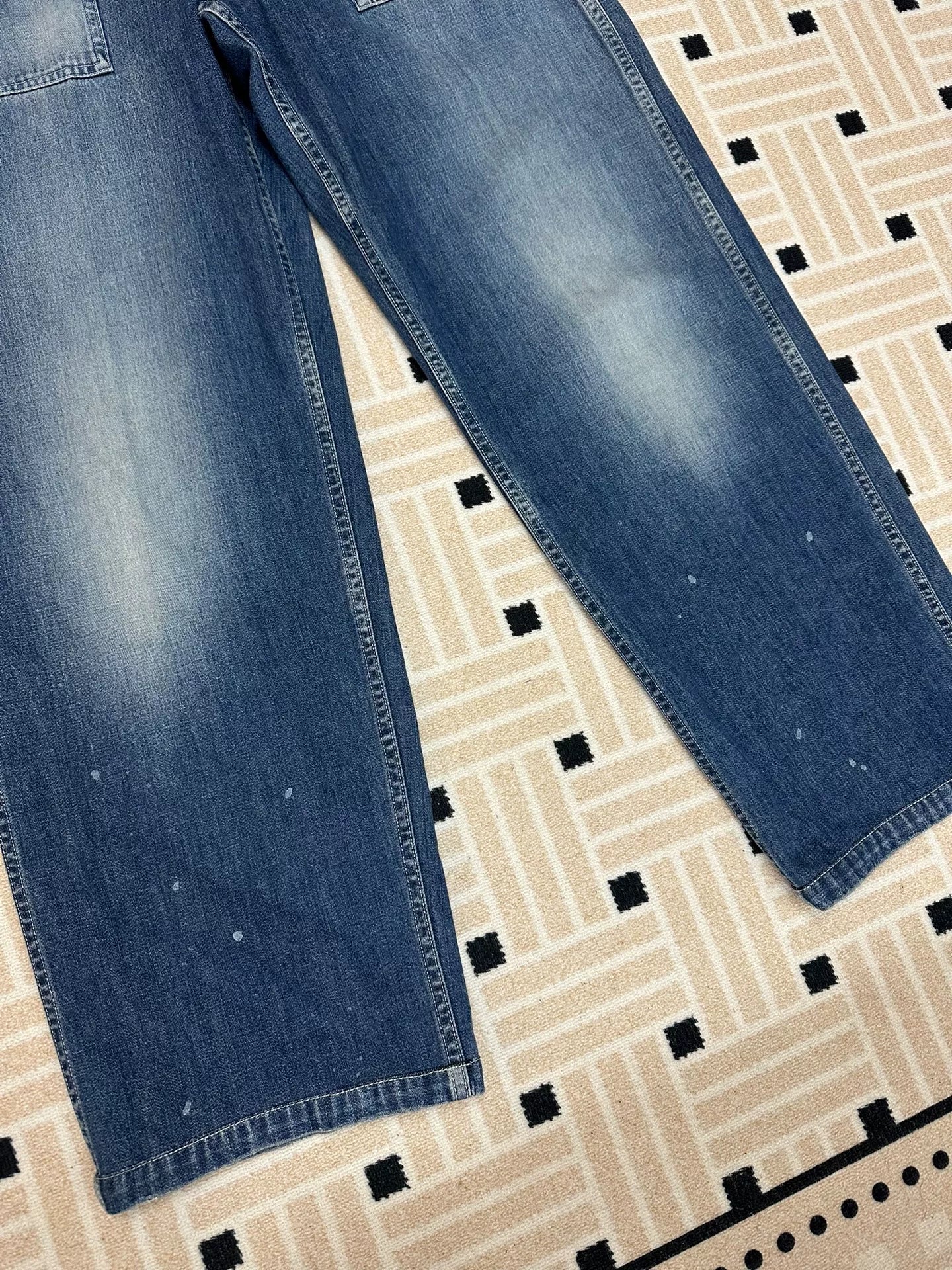 VISVIM SS BENNING DAMAGED DENIM PANTS
