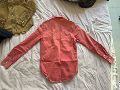 classic ralph lauren western shirt in watermelon