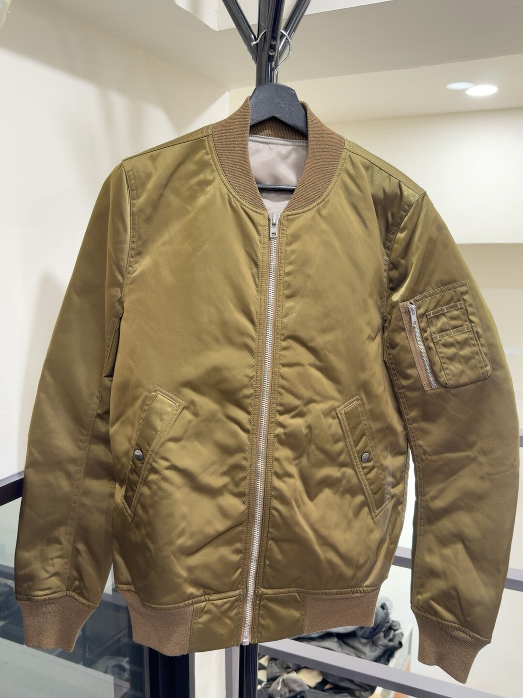 Rick Owens DRKSHDW Green Flight Jacket