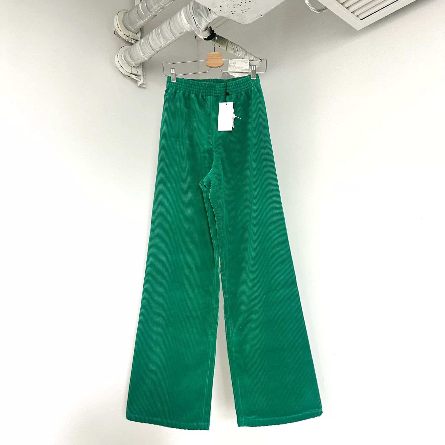 RAF SIMONS ARCHIVE REDUX Green Corduroy Pants