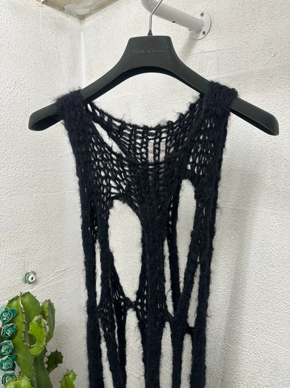 Rick Owens Cut-Out Sweater Vest Runway