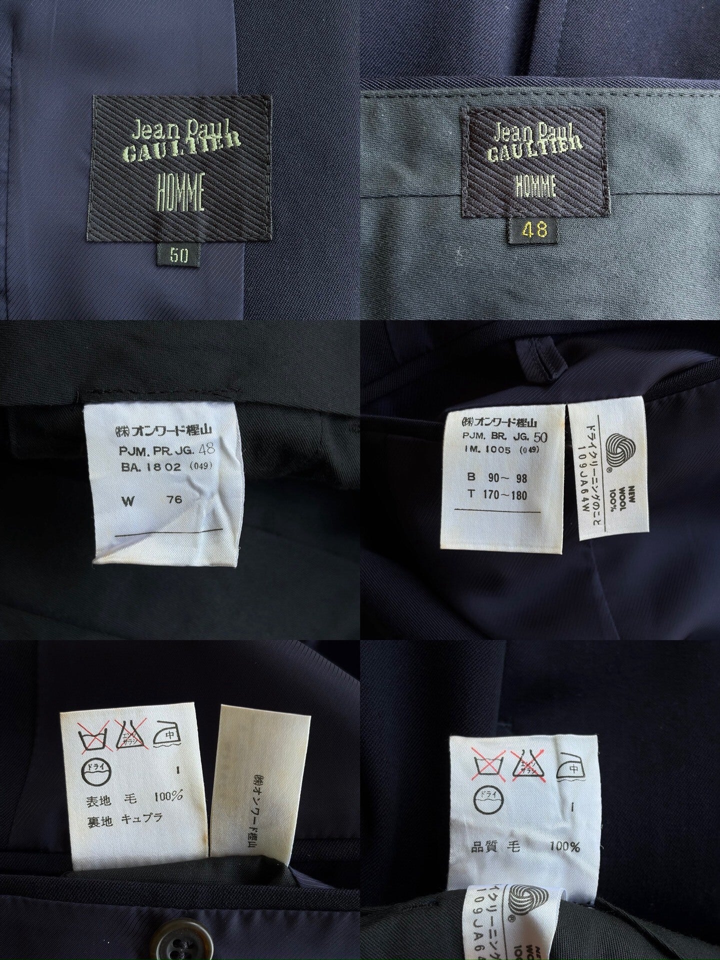 Jean Paul Gaultier Wool Suit Set