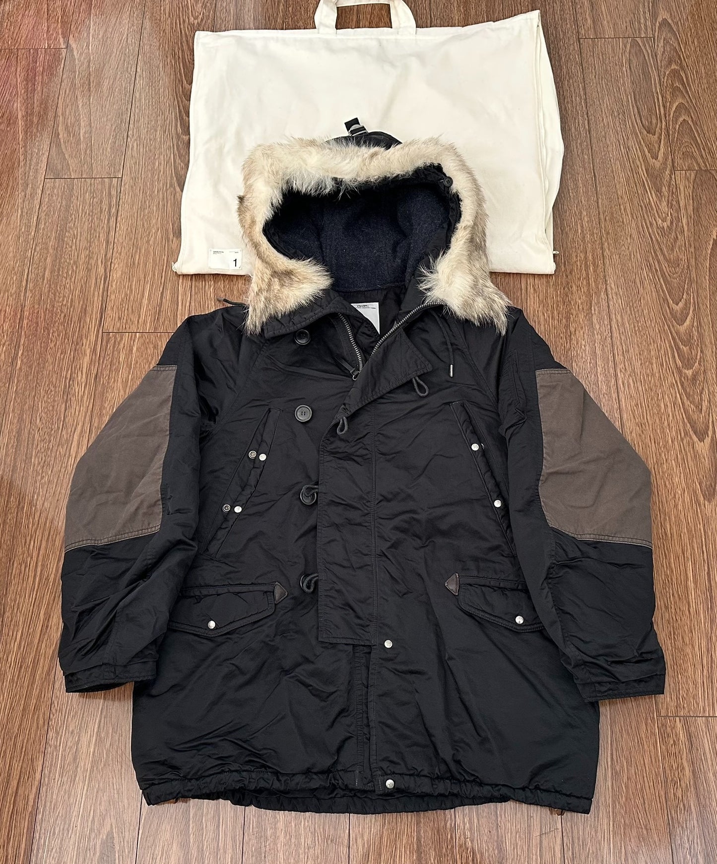 visvim valdez wool pile coat