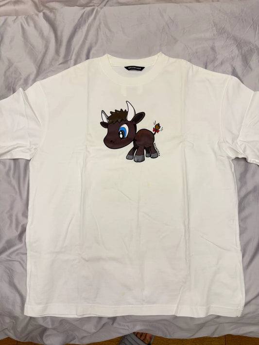 balenciaga short sleeve t-shirt with design