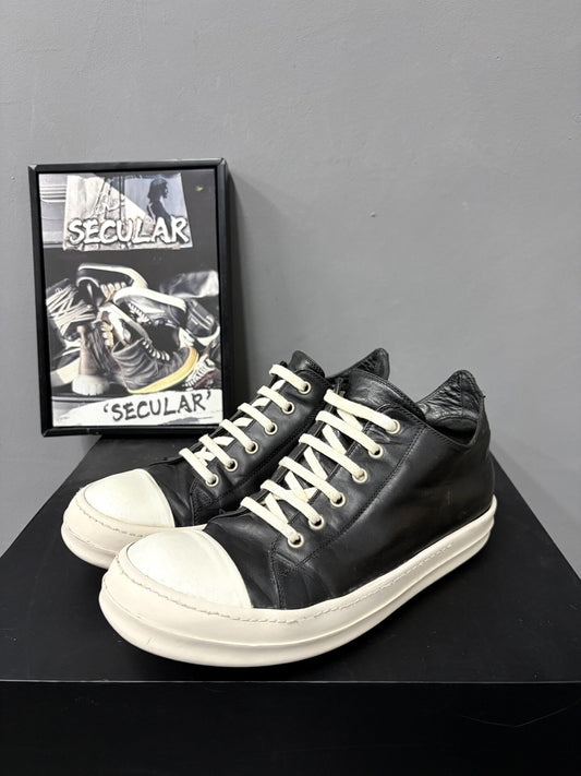 Rick Owens 16SS Men's Black White Low-Top