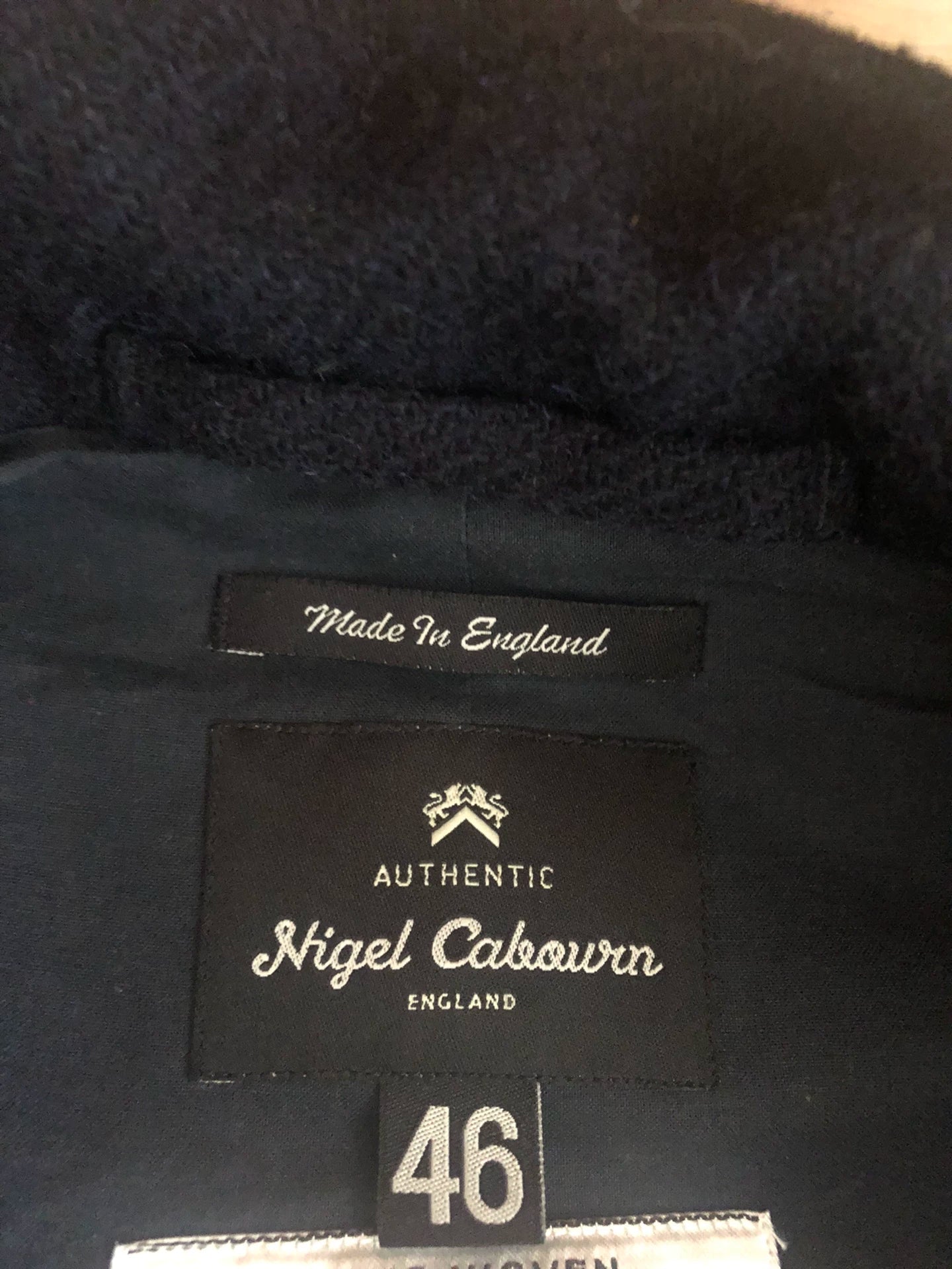 navy wool vest by Nigel Cabourn