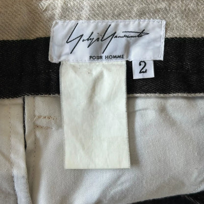 yohji yamamoto striped baseball pants