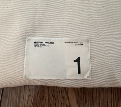 visvim valdez wool pile coat