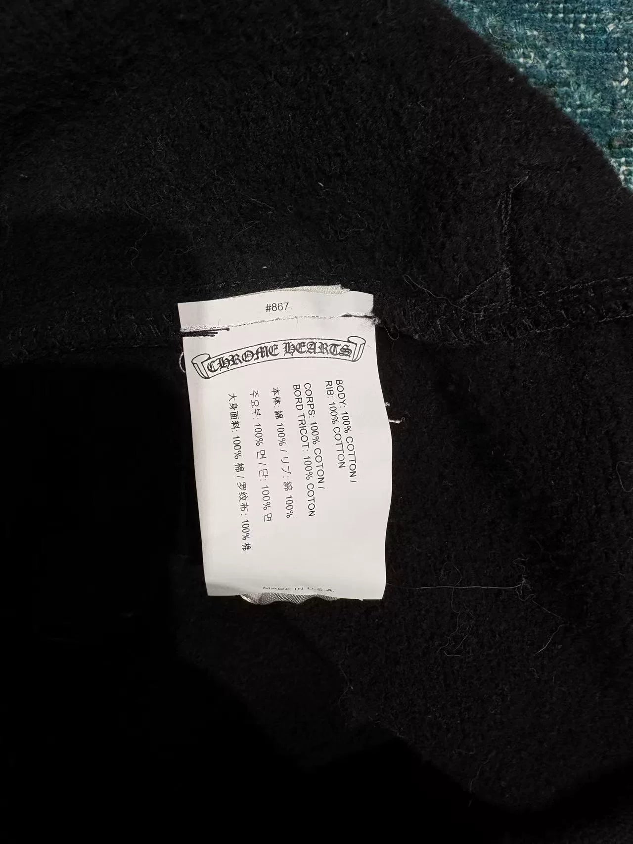 Chrome Hearts Black Embroidered Shorts