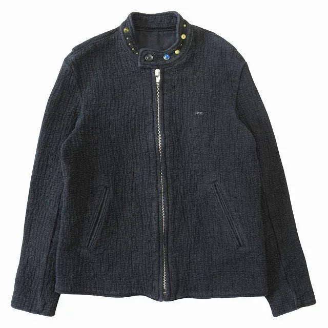 Porter Classic x WOLFS HEAD Sashiko Biker Jacket