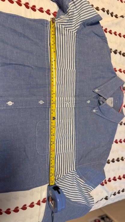 Visvim Blue Striped Movie Shirt