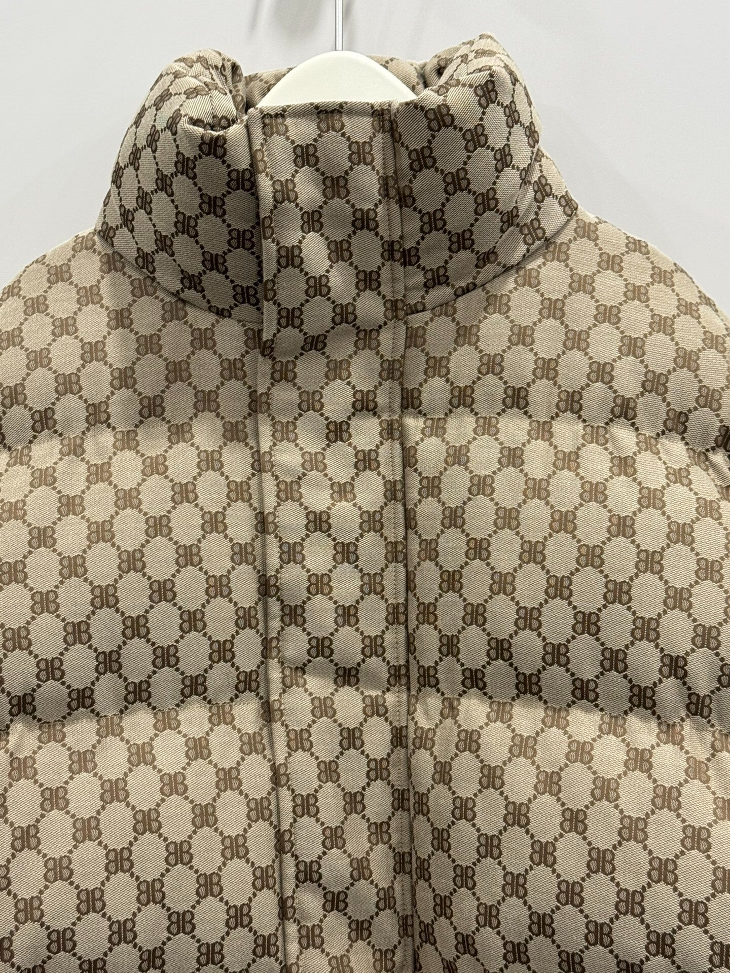 balenciaga gucci patterned puffer jacket size 44