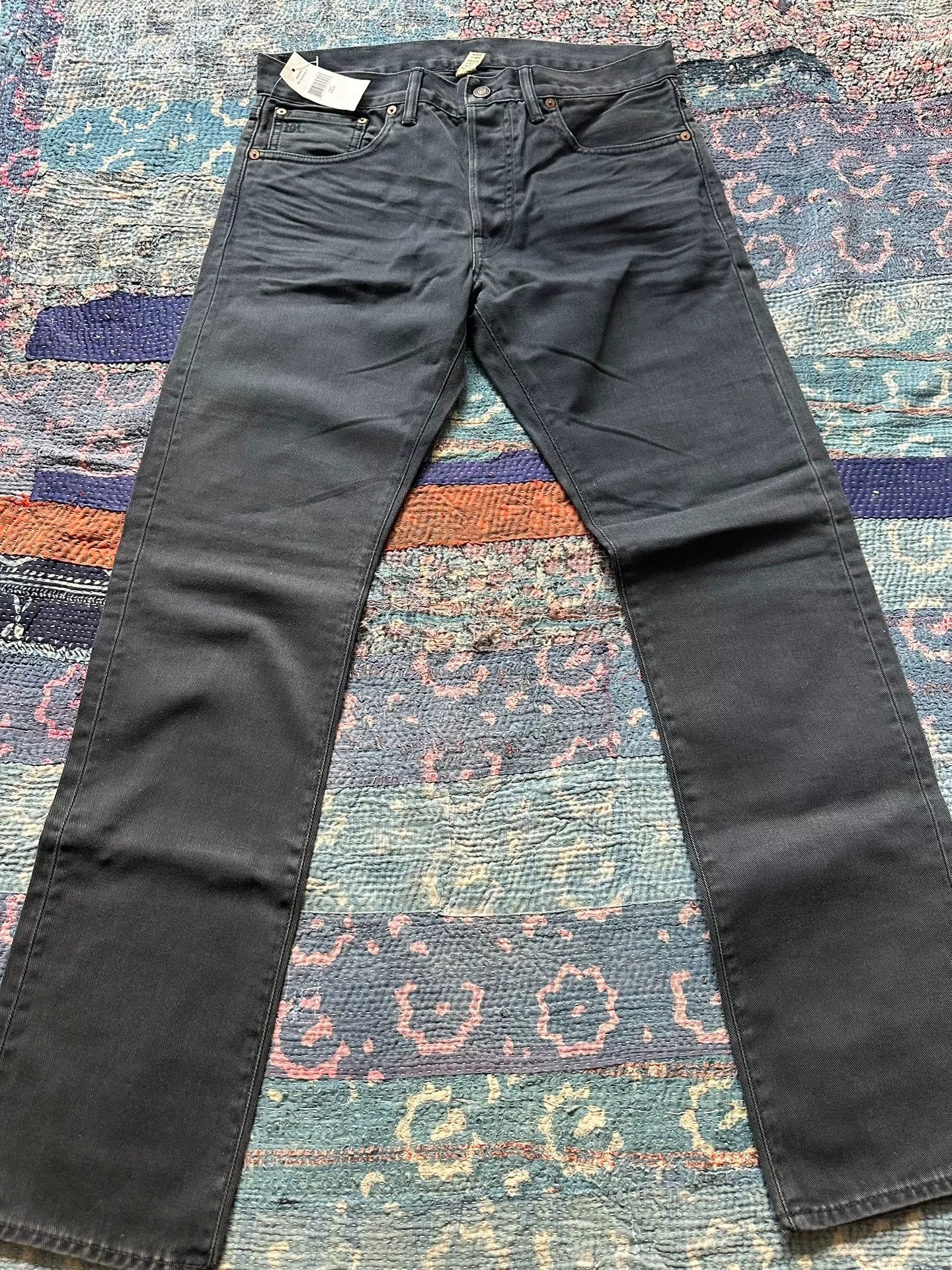 black vintage style long pants