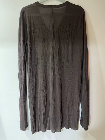 rick owens silk long sleeve top size 42