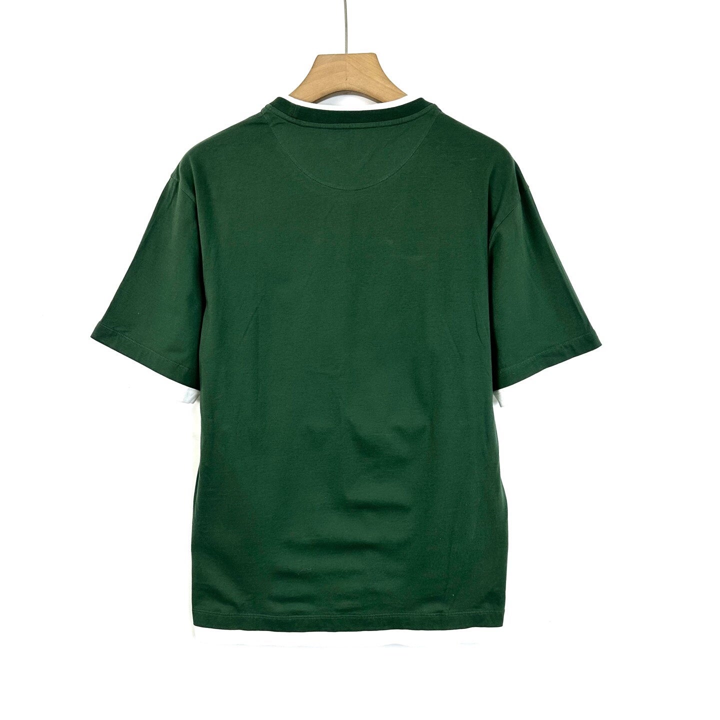 Prada 2024 SS Green Fake Two-Piece Short Sleeve