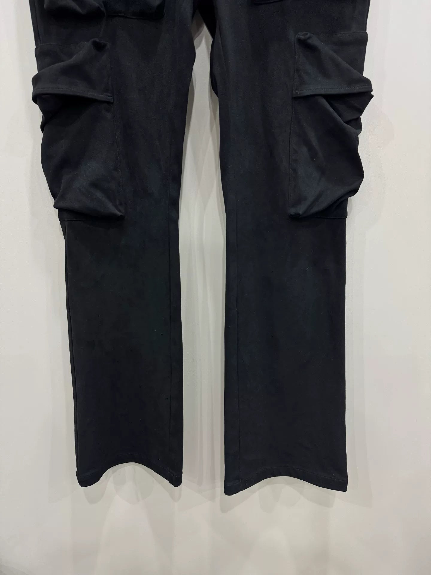 gallianolandor suede pocket cargo pants