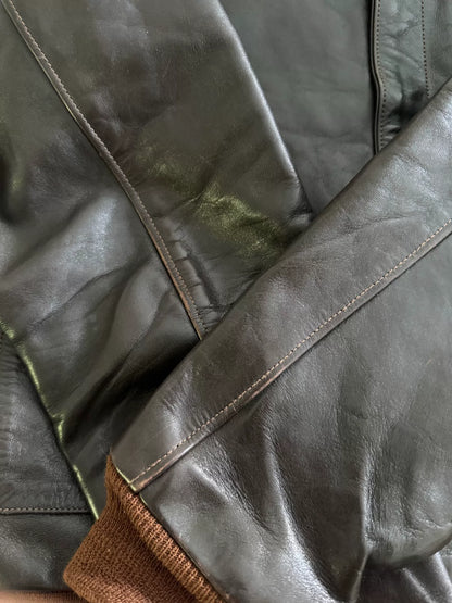 Toys McCoy A2 Flight Jacket in Brown Leather