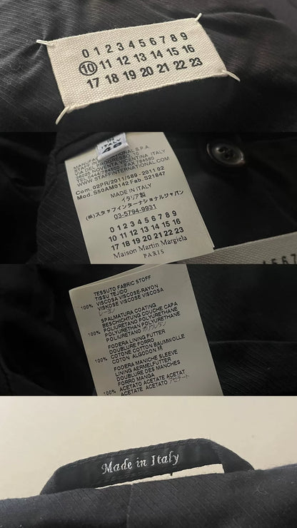 maison martin margiela zip space cotton jacket