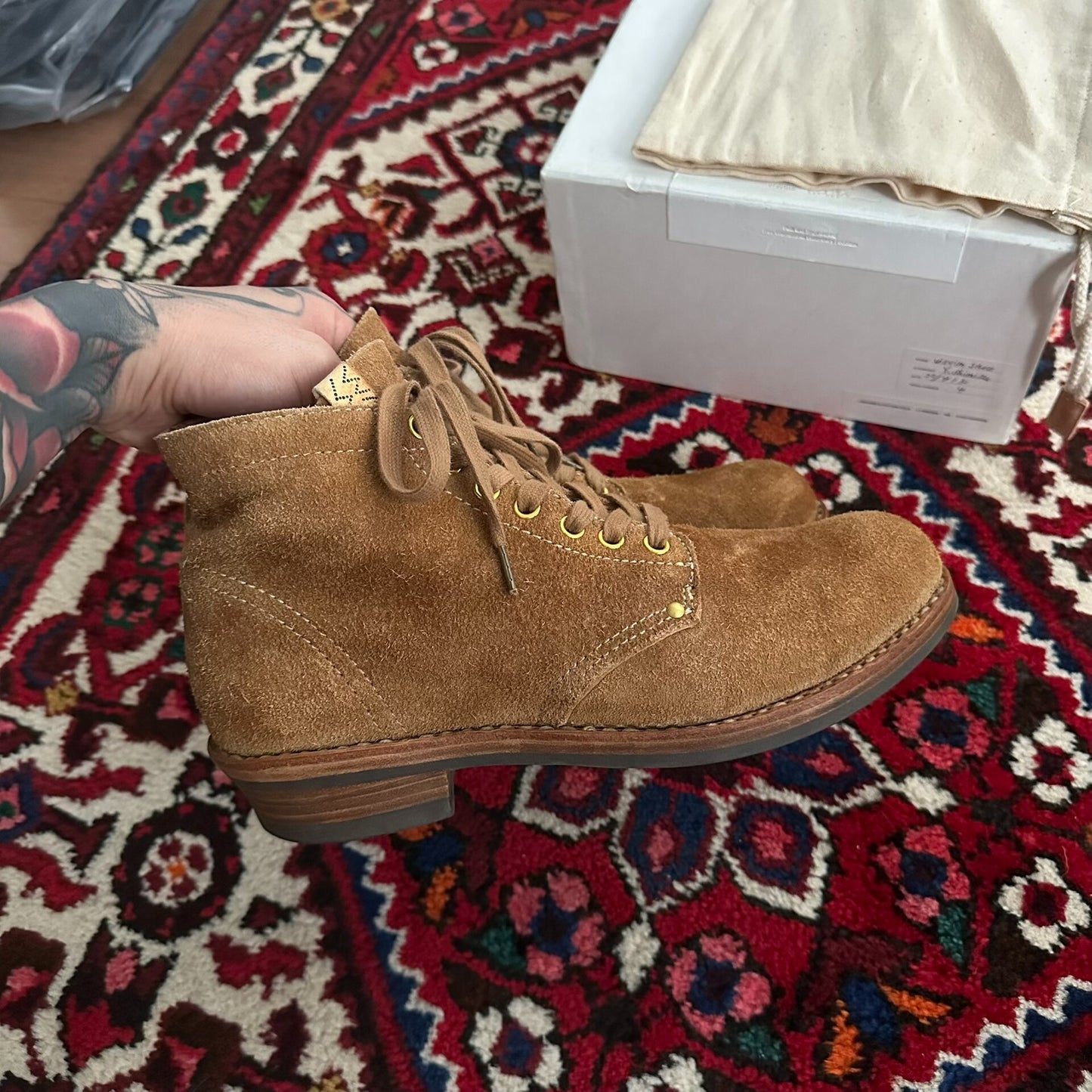 Visvim Brigadier Boots in Camel Color