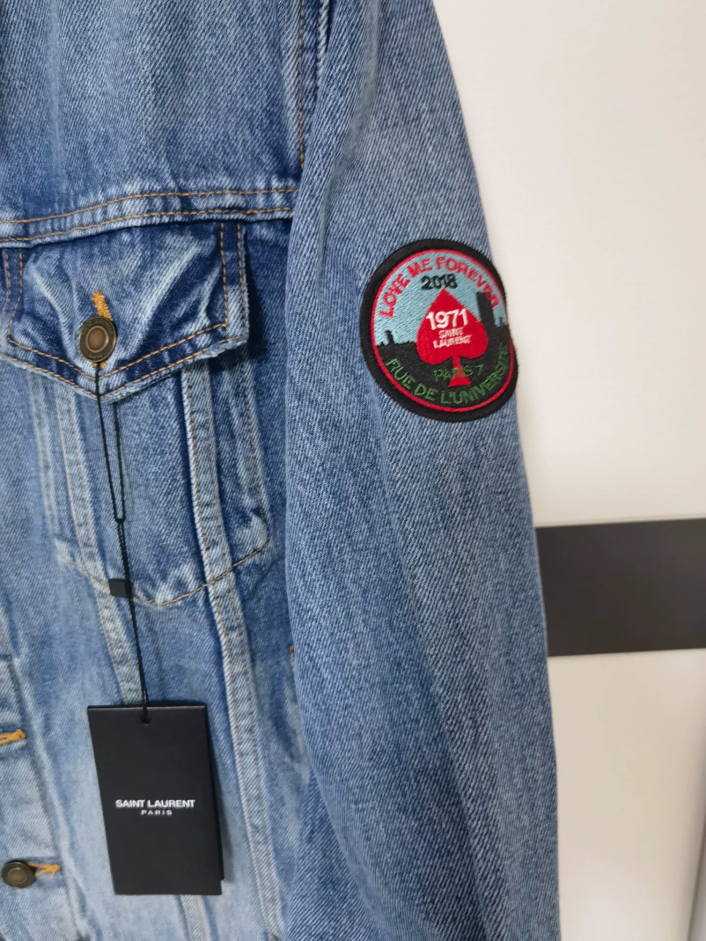 Saint Laurent Washed Denim Jacket