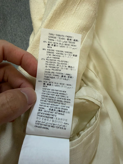 Saint Laurent Cream Wool Blazer