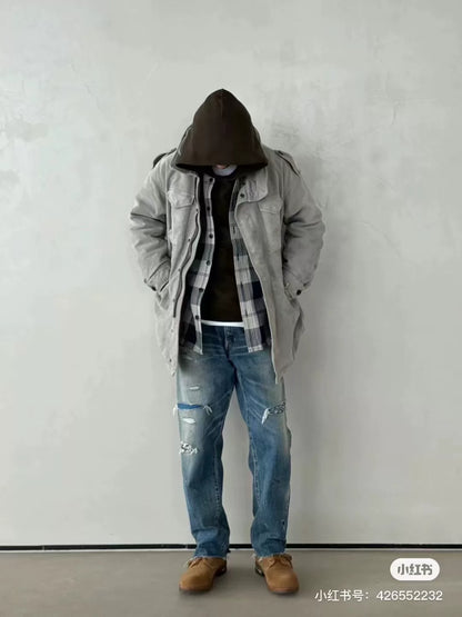 visvim bickle g.cords utility jacket grey