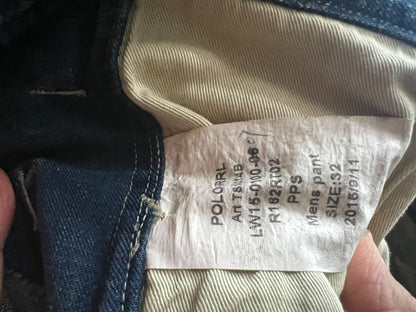 RRL Double RL Washed Distressed Suspender Work Pants