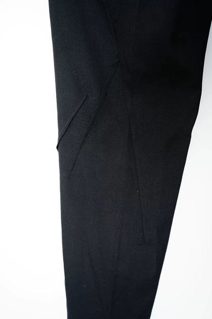 Undercover Wool Cropped Geometric Panel Pants