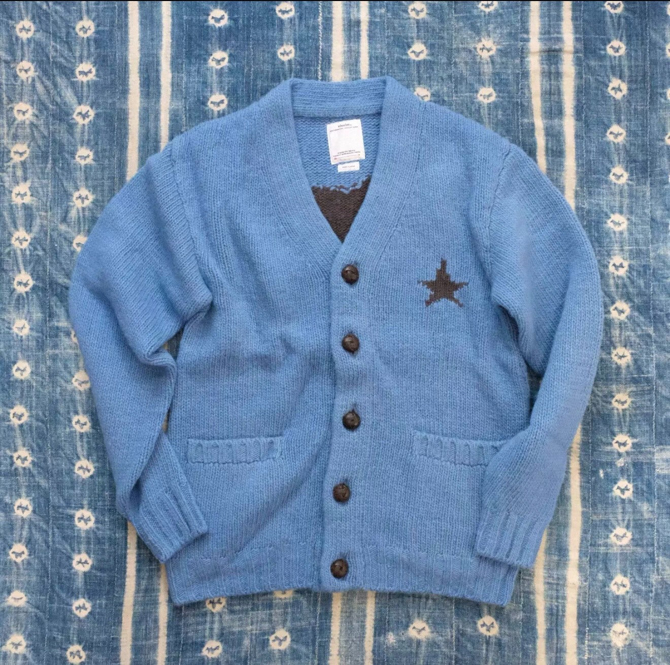 VISVIM SELMER Long Cardigan (Uneven Dye)