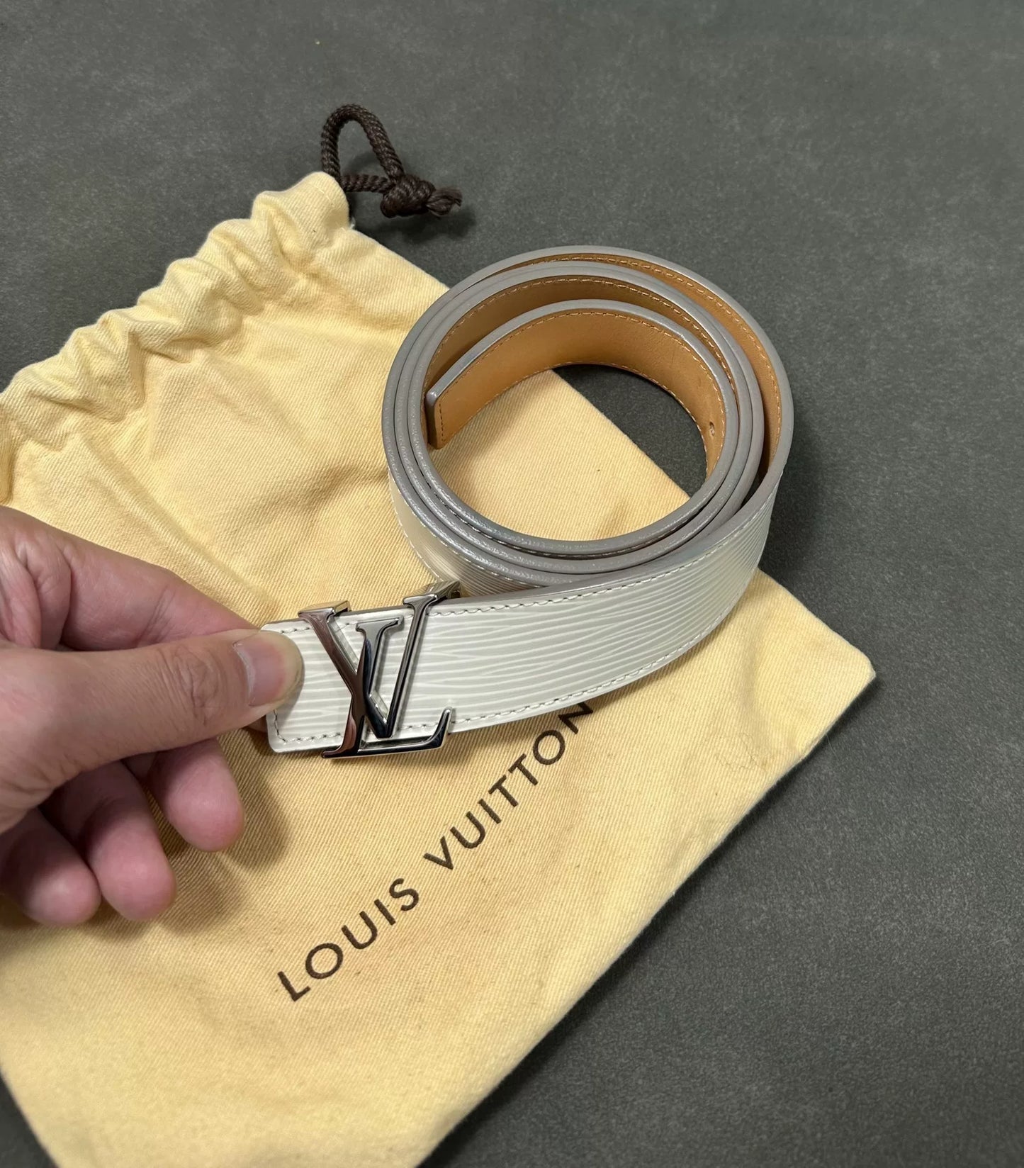 Louis Vuitton White Water Ripple Belt