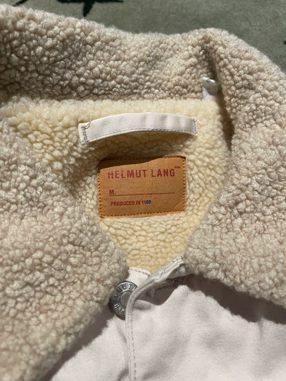 helmut lang 1998 lamb wool denim jacket