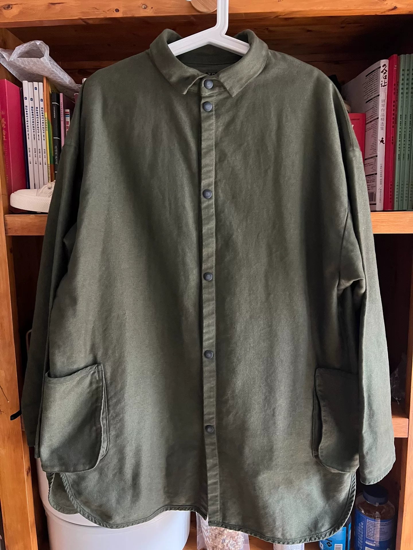 porter classic moleskin olive green work coat