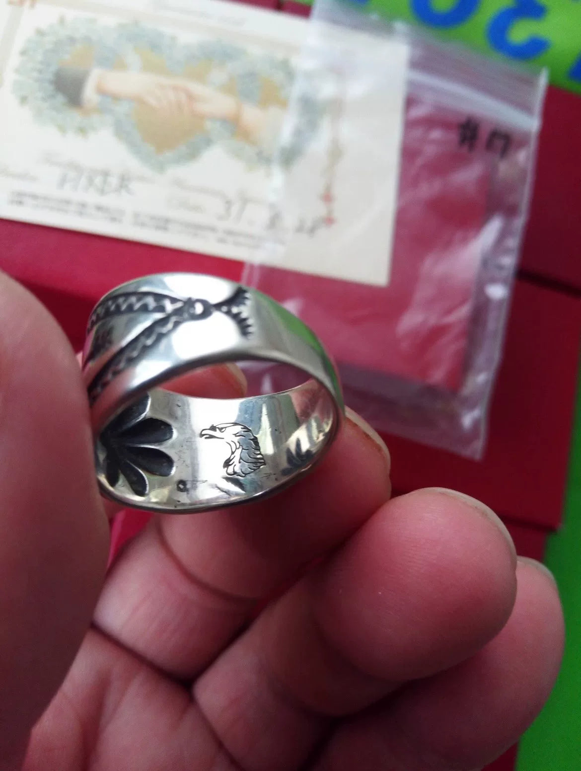 larry smith chrysanthemum nail ring in gold