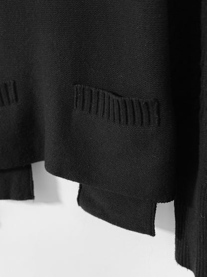Yohji Yamamoto Turtleneck Cable Knit Sweater